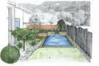 Gartenplanung Fotoskizze